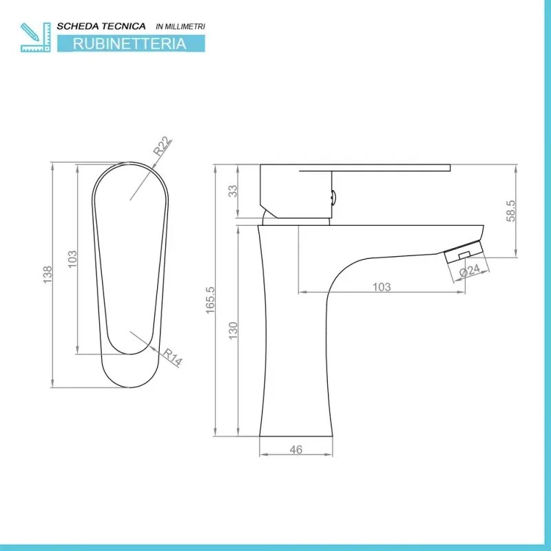 Set miscelatori lavabo bidet incasso doccia con deviatore cromati Lizzy