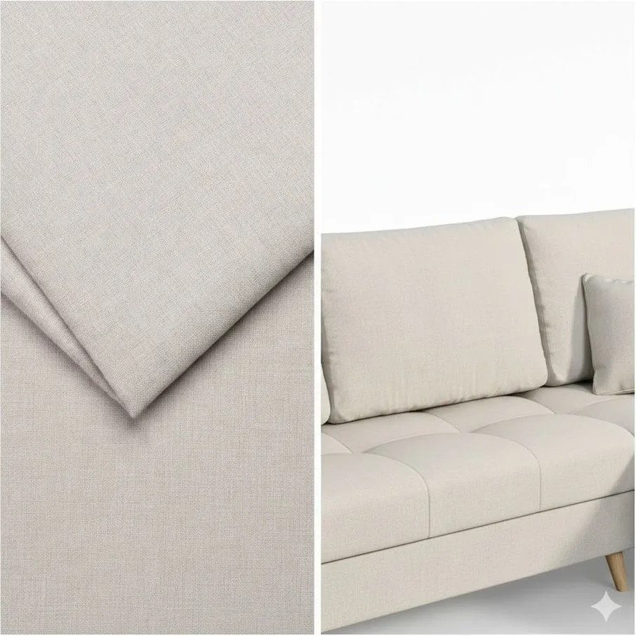 Divano angolare crema (angolo sinistro) Ariella - Ropez