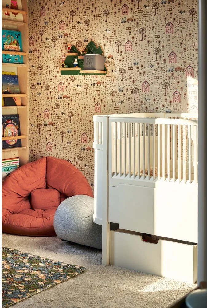 Poltrona relax per bambini nera e grigia Mini Nido - Karup Design