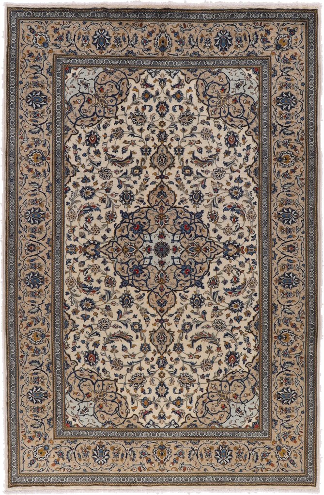 Kashan Tappeto 310 x 200 (Iran) Annodato A Mano