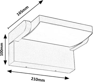 Brilagi - Applique a LED da esterno ANKLE LED/18W/230V 3000K IP65