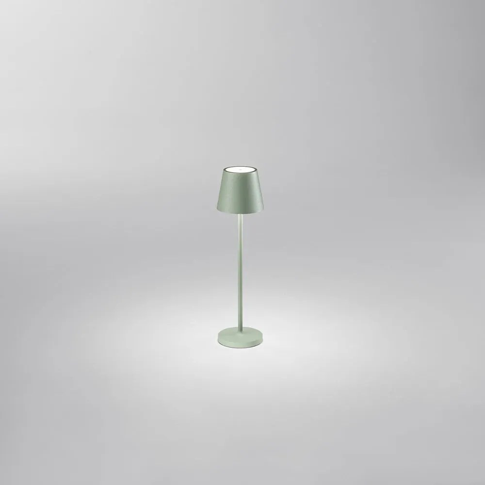 MINI DIVA Lampada da tavolo ricaricabile a batterie in alluminio pressofuso verniciato a polvere per uso interno/esterno