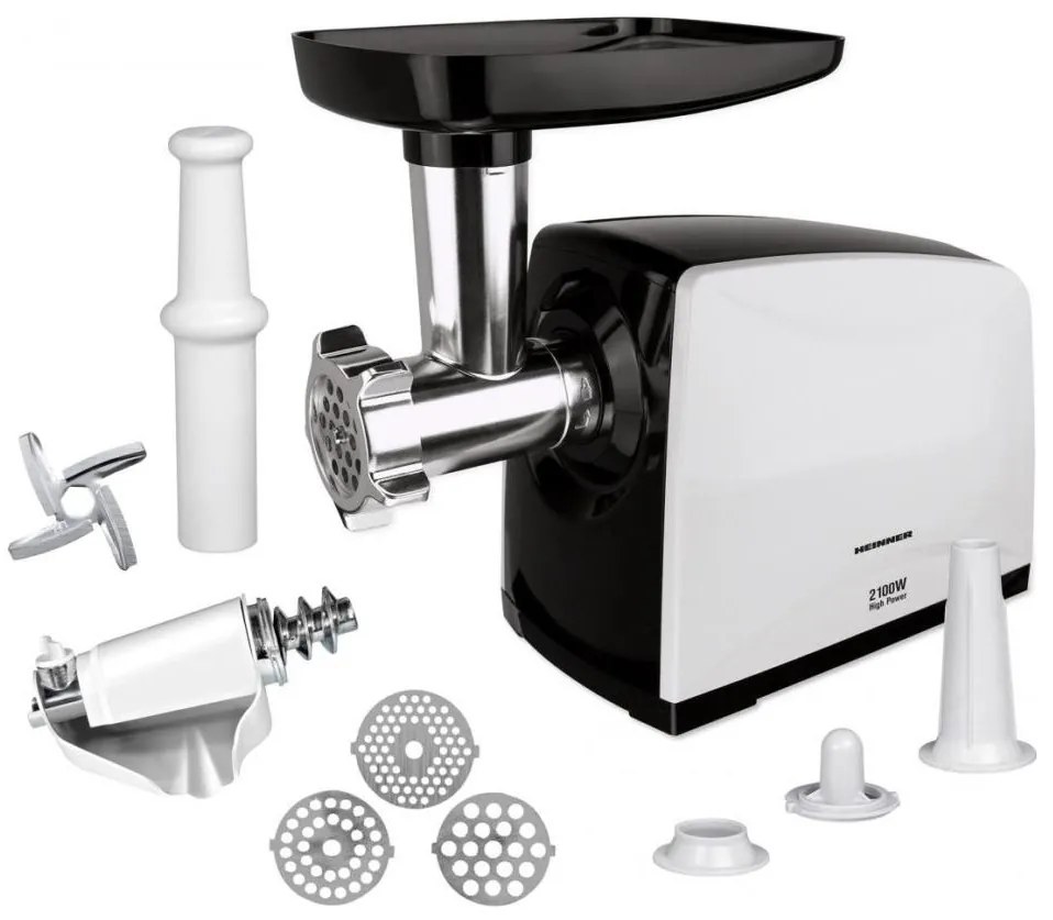 Heinner MG-2100BKWH - Tritacarne 2100W/230V nero/bianco