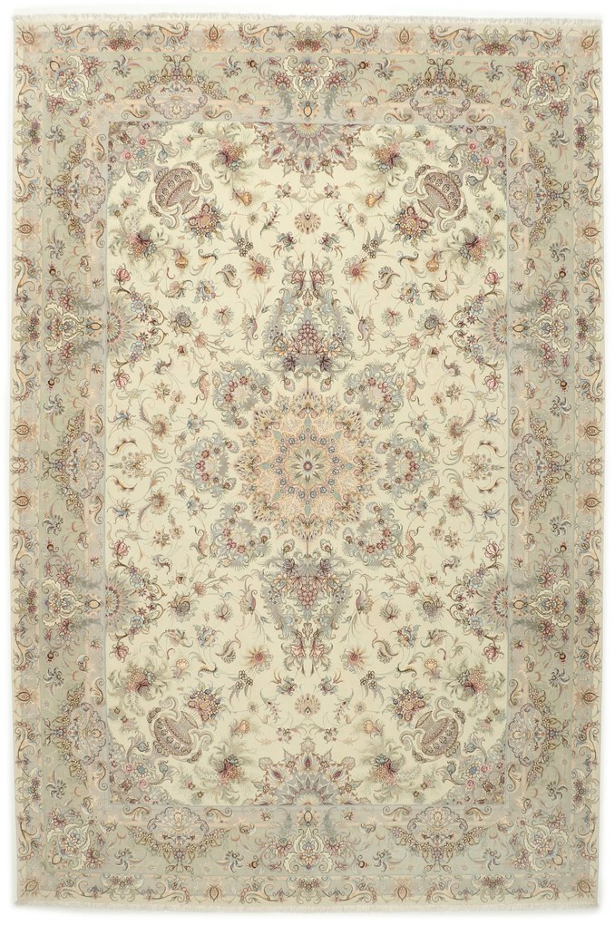 Tabriz Tappeto persiano 370x240 (Iran) Annodato A Mano