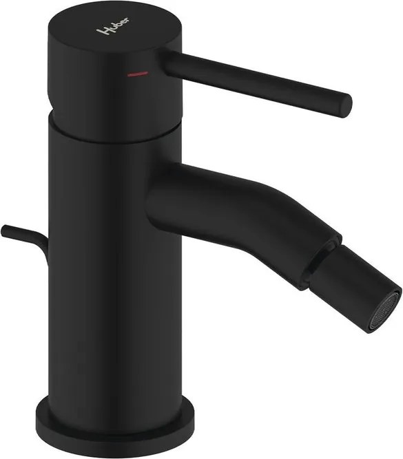 Rubinetto per bidet getto laminare cristallino TAYRONA HUBER nero verniciato opaco