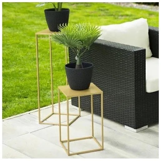 Portafiori 40x24 cm oro