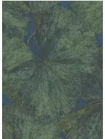 Tapete Taisho Lotus von Zoffany - Panel A Malachite/ Lapis