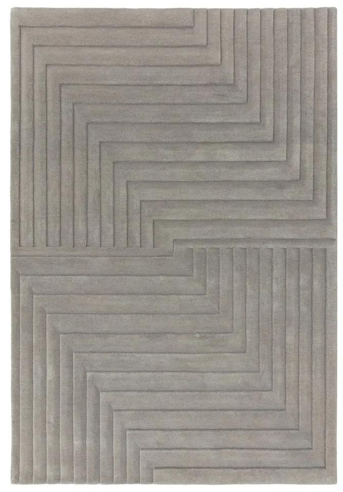 Tappeto in lana grigio 120x170 cm Form - Asiatic Carpets