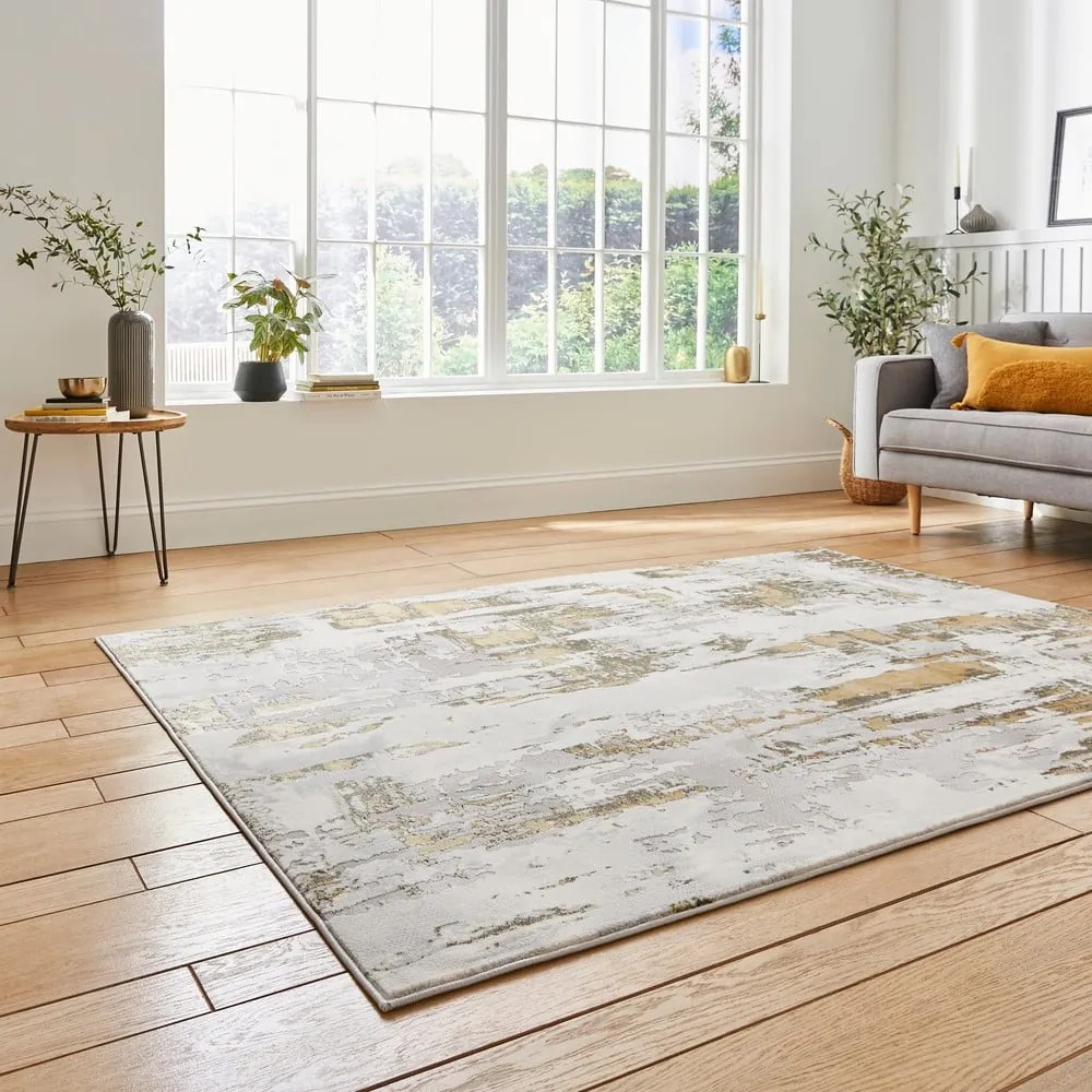 Tappeto grigio/oro 170x120 cm Apollo - Think Rugs