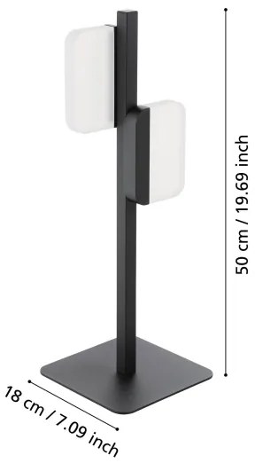 Eglo 98878 - Lampada da tavolo a LED ERVIDEL 2xLED/4,5W/230V