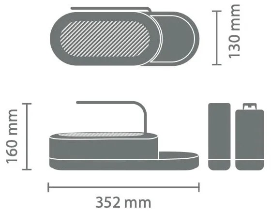 Supporto per detersivo bianco in plastica SinkStyle - Brabantia