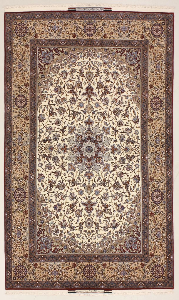 Isfahan Tappeto 150x250 (Iran) Annodato A Mano