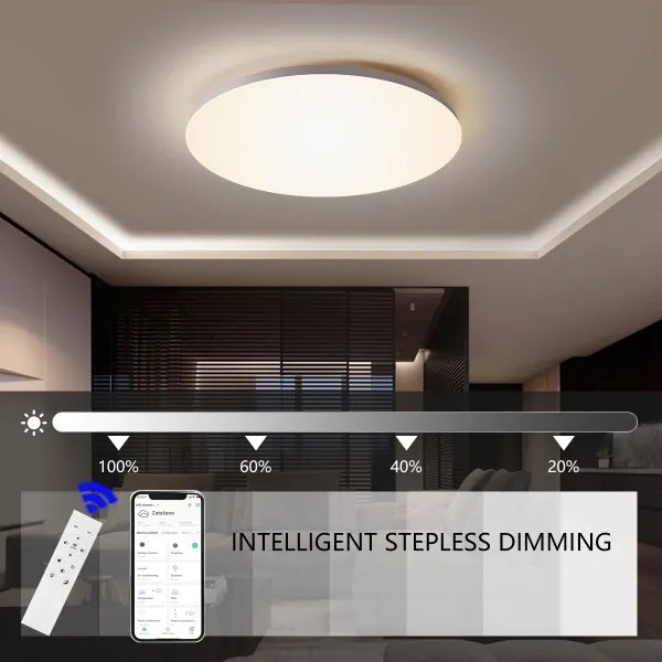 Brilagi - Plafoniera LED dimmerabile SMART 24W/230V Wi-Fi Tuya + telecomando