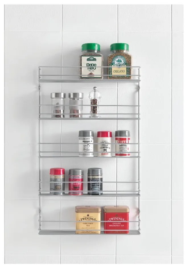 Organizer per spezie da parete in acciaio Pepito – Metaltex