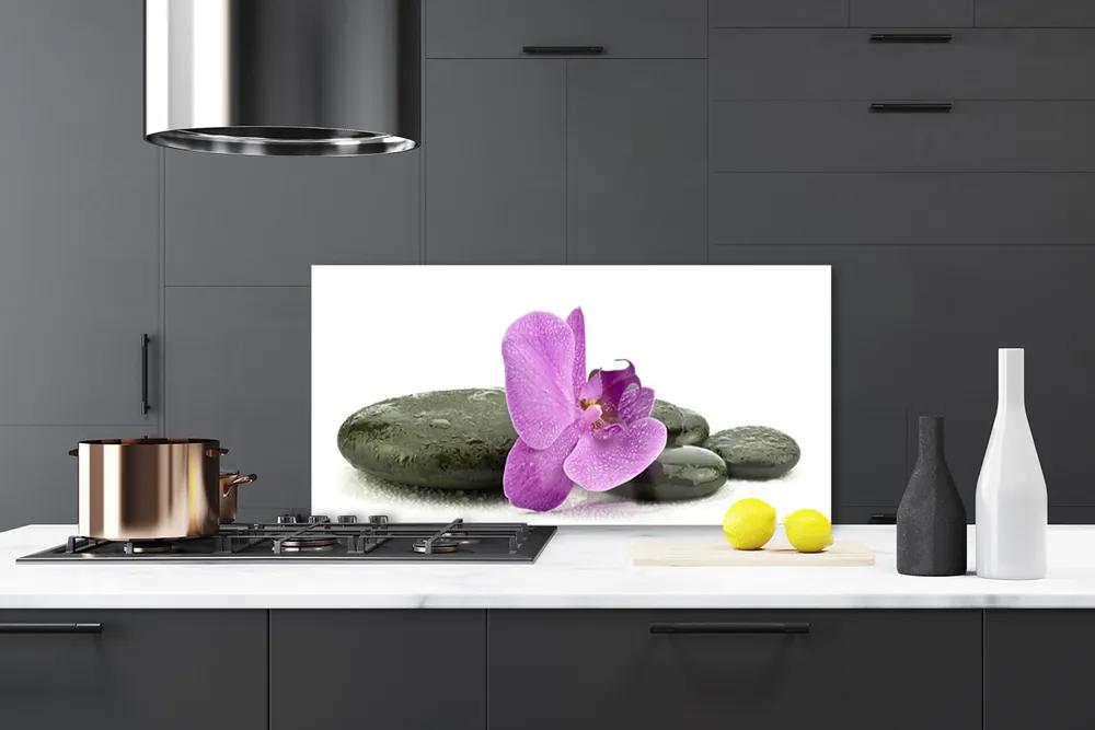 Rivestimento parete cucina Fiore di orchidea orchidea 100x50 cm