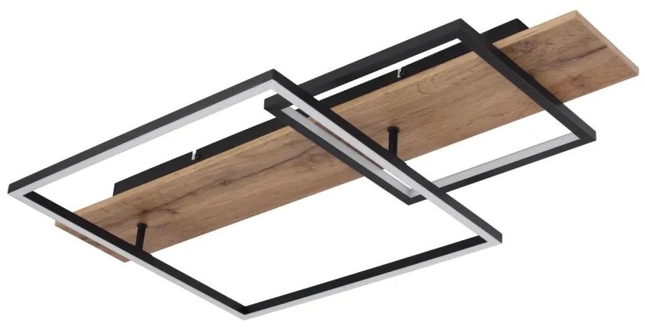 Globo 67289D1 - Plafoniera a LED VANNI, 24W/230V, marrone/nero