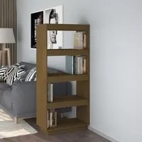 Libreria/Divisorio Miele 60x35x135 cm in Legno Massello di Pino cod 8739