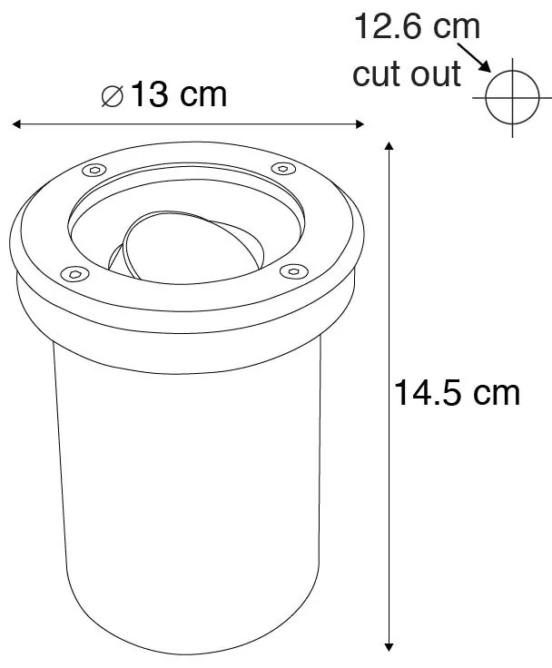Set di 5 faretti da esterno in acciaio inossidabile IP65 - Delux