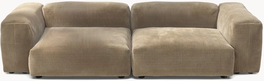 Divano componibile 3 posti in velluto a coste Vetsak