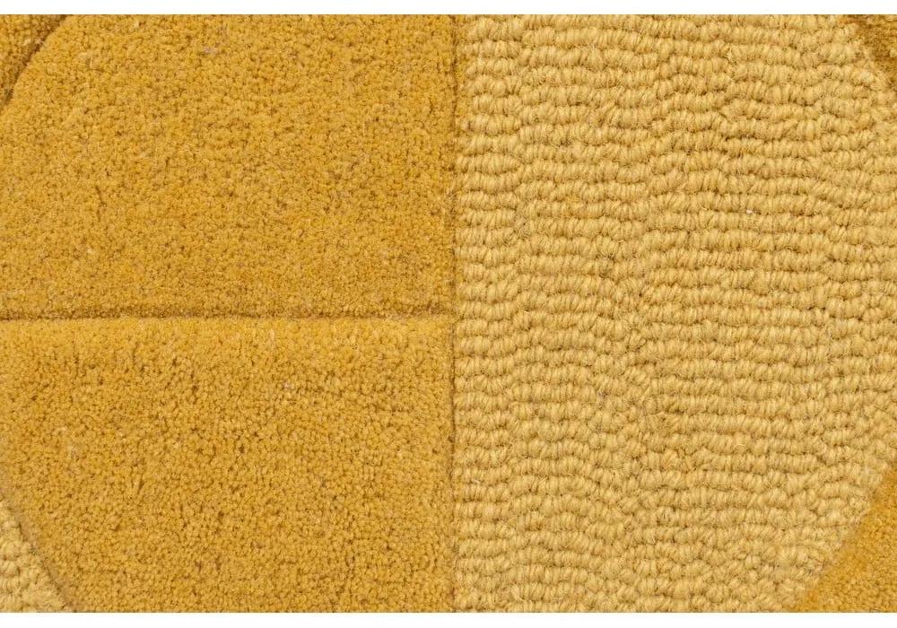 Tappeto giallo ocra in lana 60x230 cm Gigi - Flair Rugs