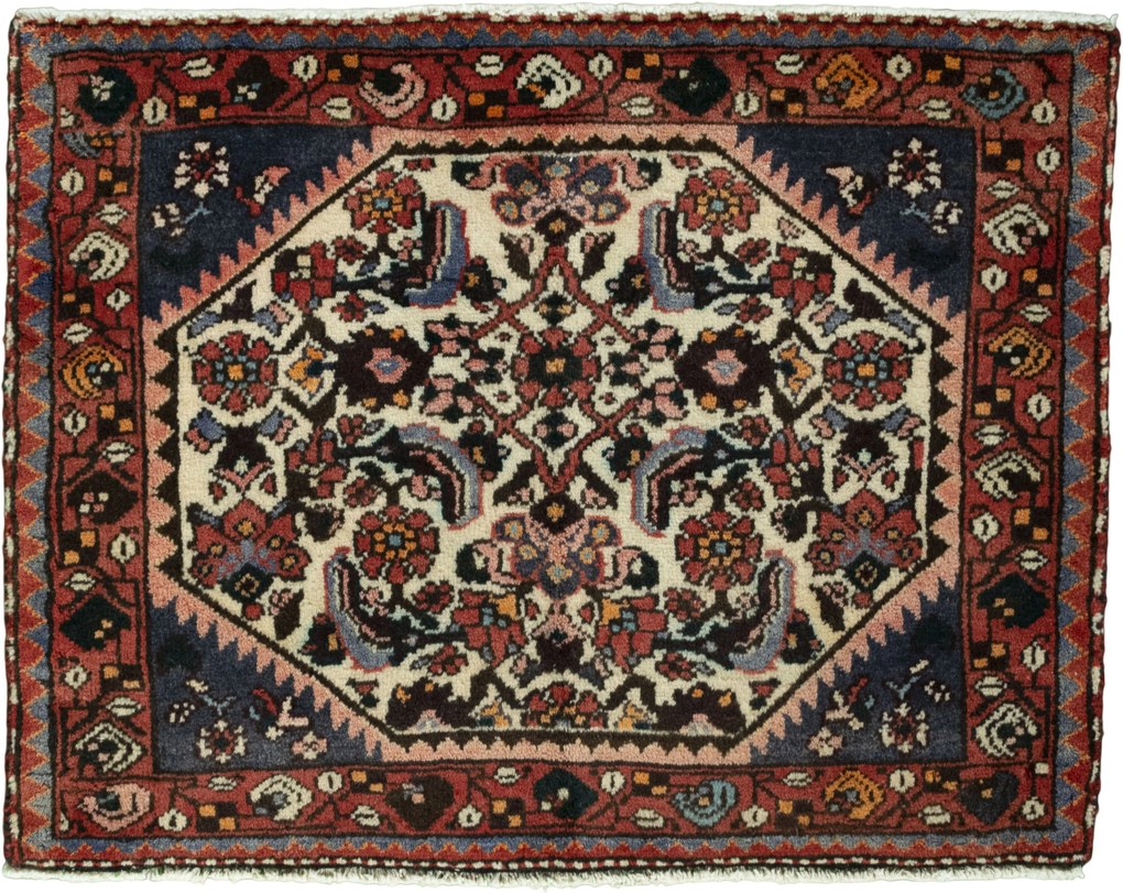 Shiraz Tappeto persiano 90x70 Beige (Iran) Annodato A Mano