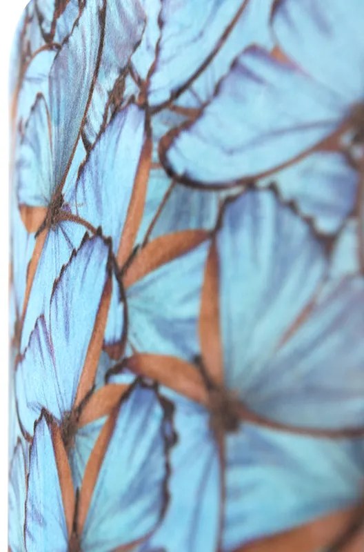 Paralume in velluto con design a farfalla 50/50/25 interno dorato
