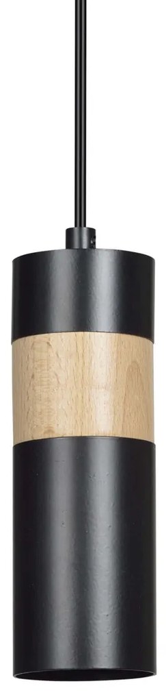 Lampadario a sospensione AKARI 1 BLACK