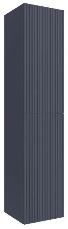 Colonna bagno sospesa 160cm in blu notte a 2 ante Nara