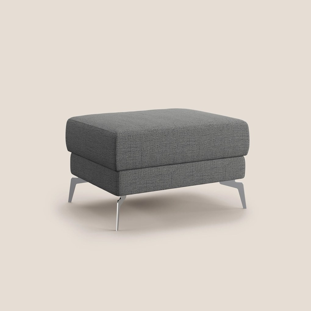 Star Pouf con piedini alti in tessuto impermeabile fiammato T03