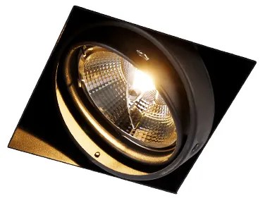 Faretto da incasso nero GU10 AR111 senza cornice - Oneon