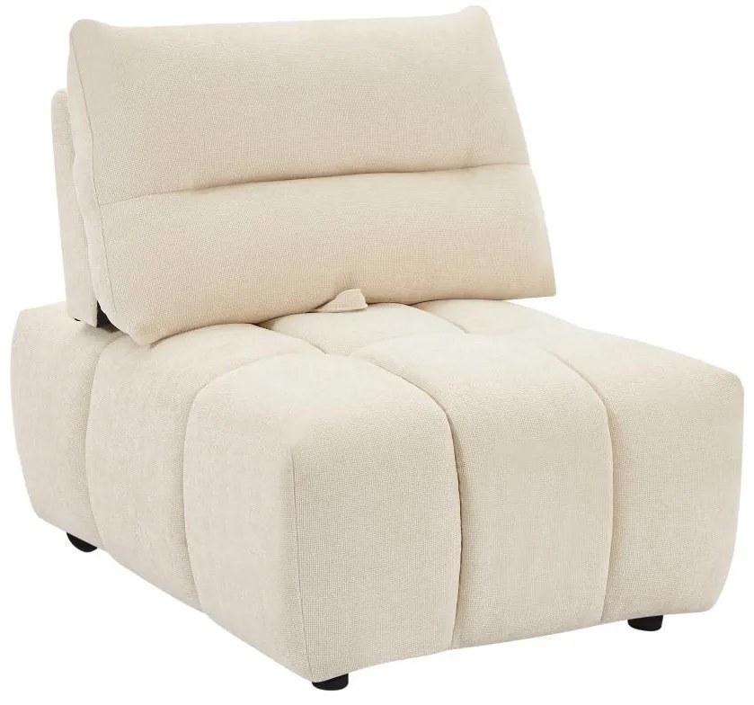 Poltrona schienale avanti-indietro in Tessuto testurizzato Beige - APOLIU