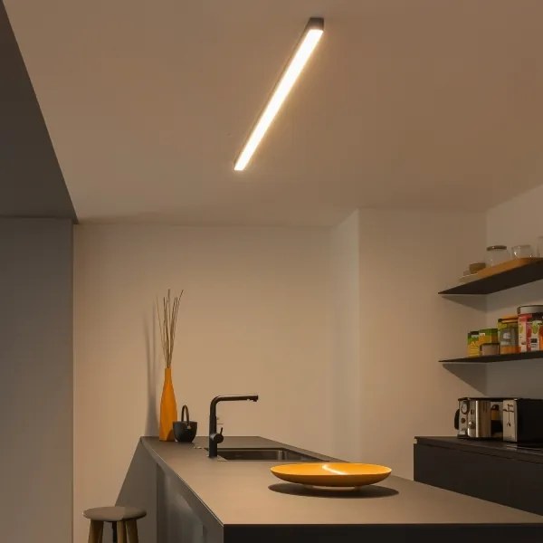 Plafoniera LED ALLDAY BASIC LED/20/30/40W/230V 2700/4000/6000K 120 cm nera