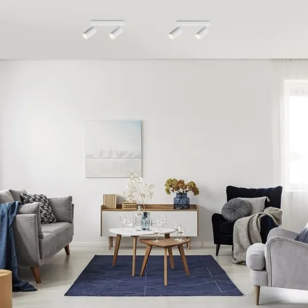 Rabalux 2082 - Faretto da binario SOLO 2xGU10/25W/230V bianco