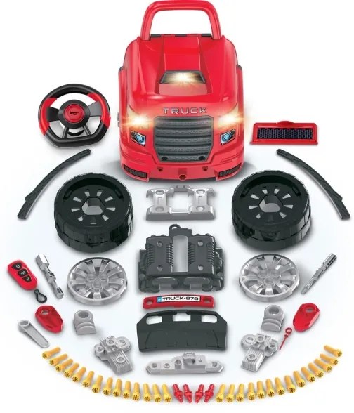 Autofficina per bambini 3xAAA + 1xCR2025 rosso