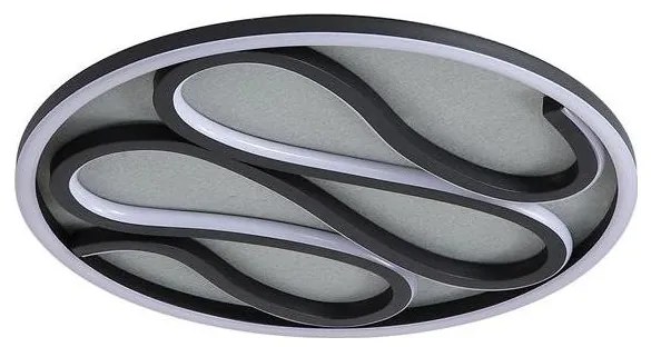Searchlight 81100-39BK - Plafoniera dimmerabile ZENDISC LED/20W/230V 3000K Ø 39 cm