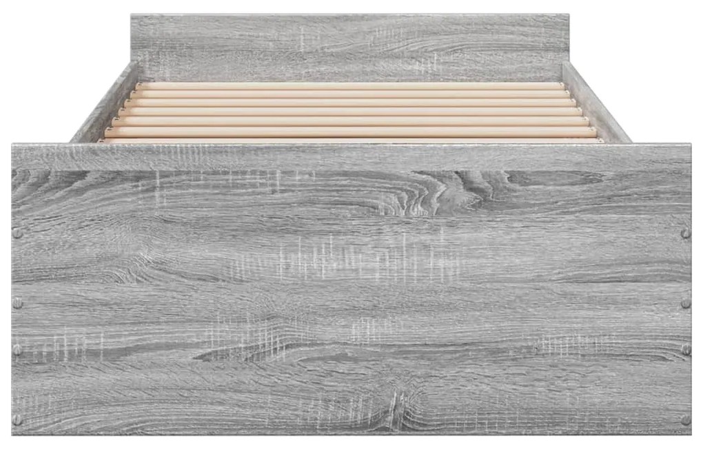 Giroletto cassetti grigio sonoma 90x190 cm legno multistrato