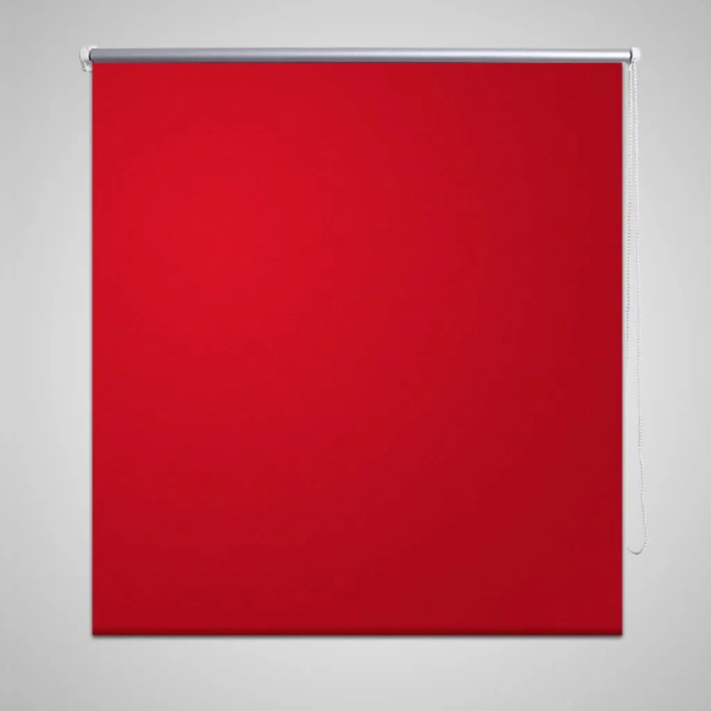Tenda A Rullo Oscurante Buio Totale 80 X 175 Cm Rossa /