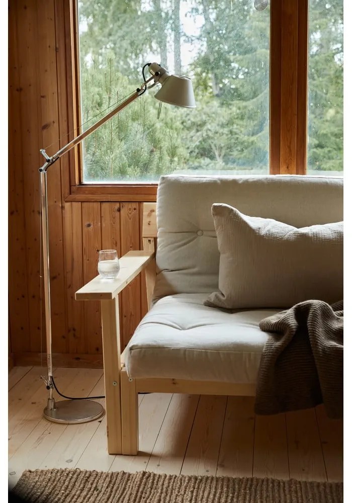 Divano letto in velluto a coste senape 218 cm Unwind - Karup Design