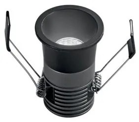 Incasso led dot in alluminio nero 5w 480lm cct 5,5x4x4cm inc-dot-r5...