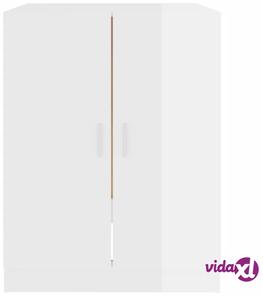 vidaXL Mobile per Lavatrice Bianco Lucido 71x71,5x91,5 cm