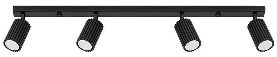 Sollux SL.1584 - Faretto KARBON 4xGU10/10W/230V nero