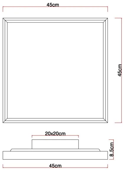 Globo 41595D2 - Plafoniera LED CINDERELA LED/24W/230V 45cm 2700/4500/6500K