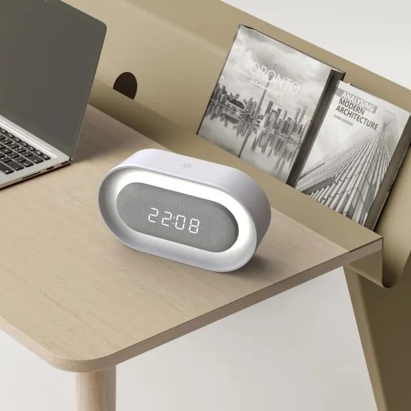 LED Piccola lampada notturna dimmerabile con sveglia KAJA LED/1,3W/5V 3000K