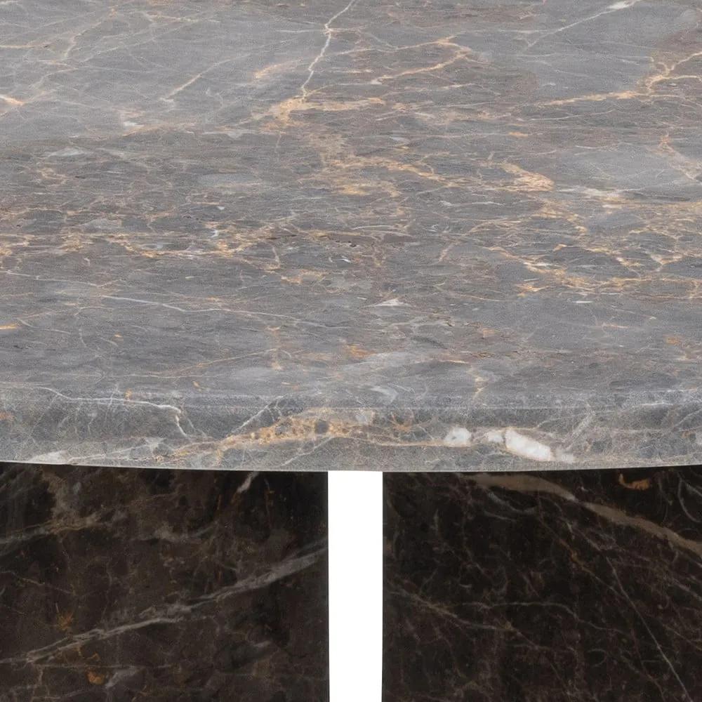 Tavolino rotondo in marmo grigio ø 90 cm Vega - Actona