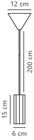 Nordlux - Lampadario a sospensione con filo ALANIS 1xGU10/15W/230V