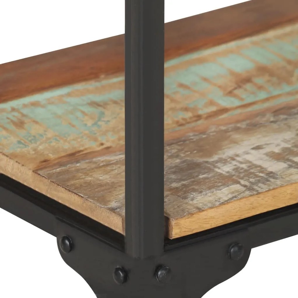 Tavolo consolle 110x30x75 cm in legno massello di recupero