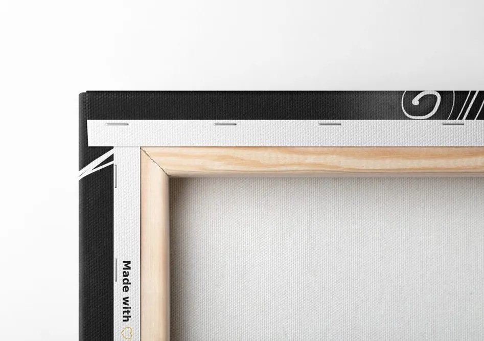 Quadro su tela – Amore etnico in bianco e nero