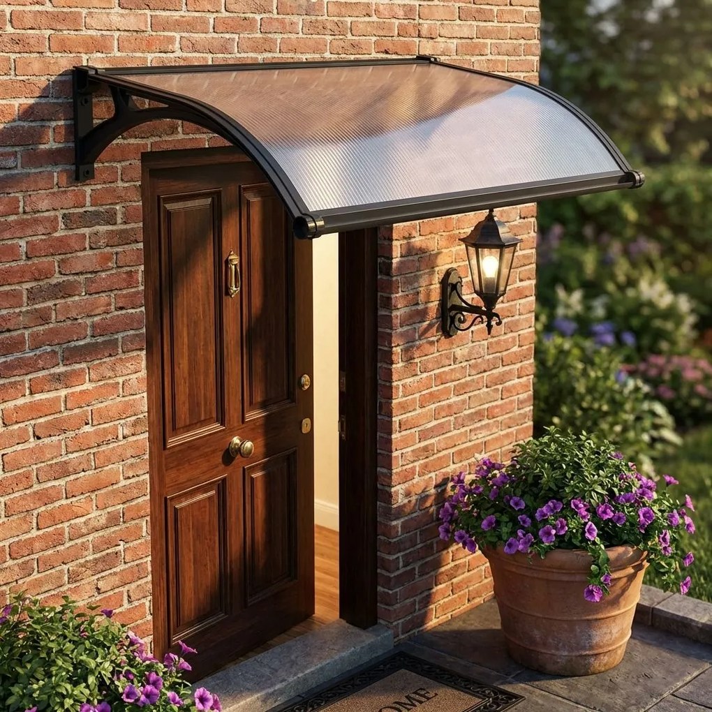 YUMI - pensilina in policarbonato porta ingresso