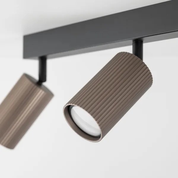 Faretto TUNE 3xGU10/10W/230V nero/marrone