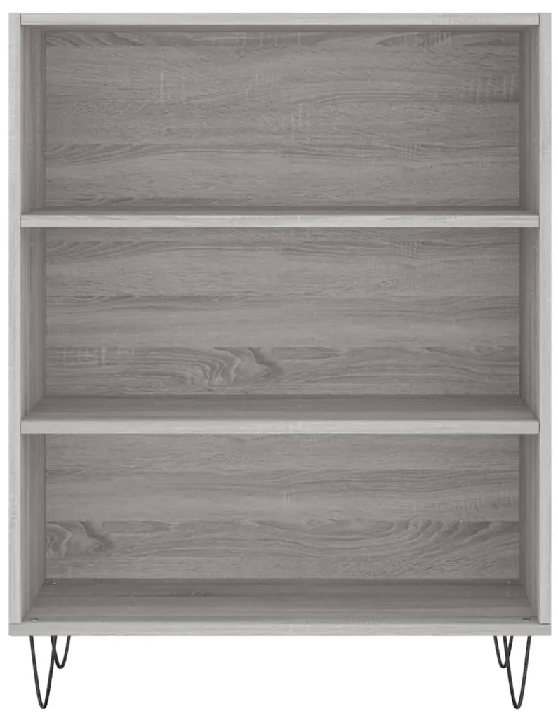 Libreria grigio sonoma 69,5x32,5x90 cm in legno multistrato